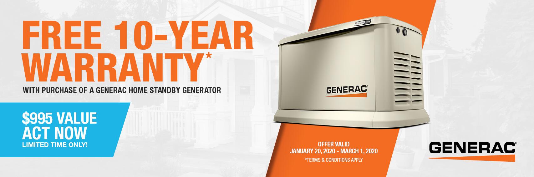 Homestandby Generator Deal | Warranty Offer | Generac Dealer | Crofton, MD